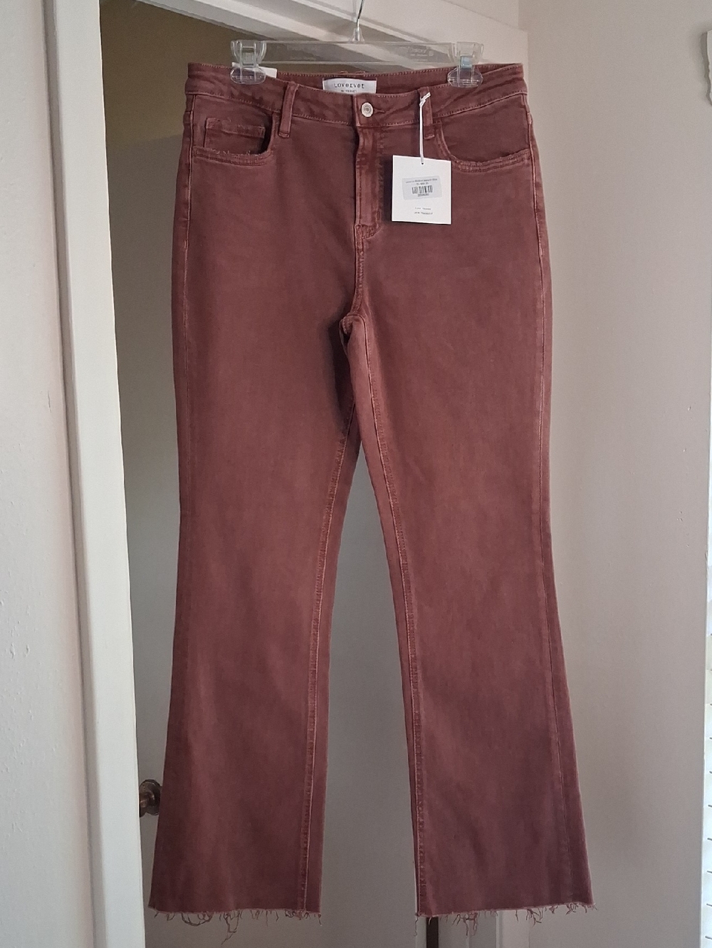 Universal Thread Women’s Boot Cut Jeans in Rust Brown